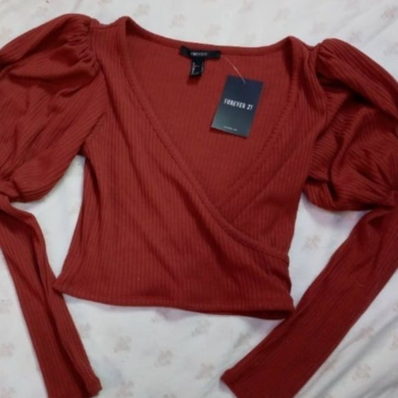 Long sleeve crop top - Picture 2 of 4